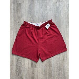 Vintage 90's Russell Athletic Sports Shorts Red Large Deadstock USA Made Rare